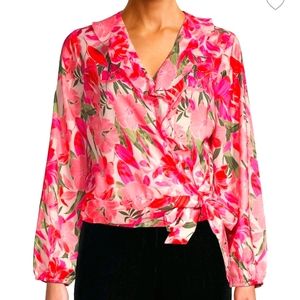 Ava & Aiden wrap blouse never worn.